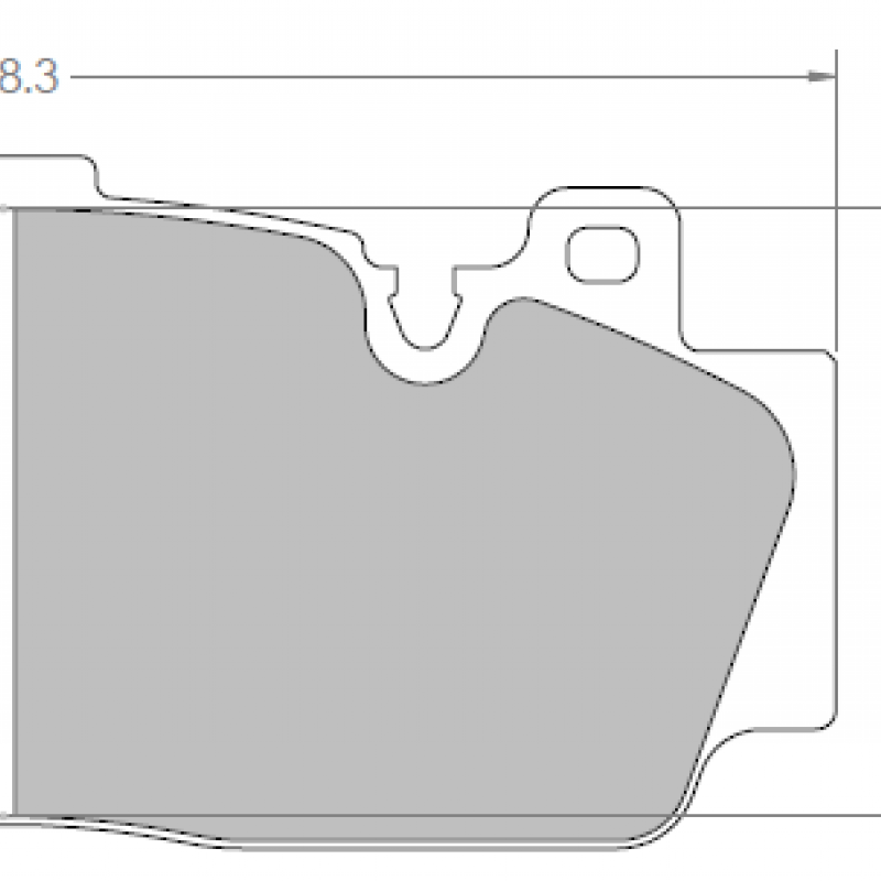 Degressive endurance compound. Race brake pads - BMW M2 Competition (F87), M5 (F10) & M6 (F13)
front pad (6-piston caliper)